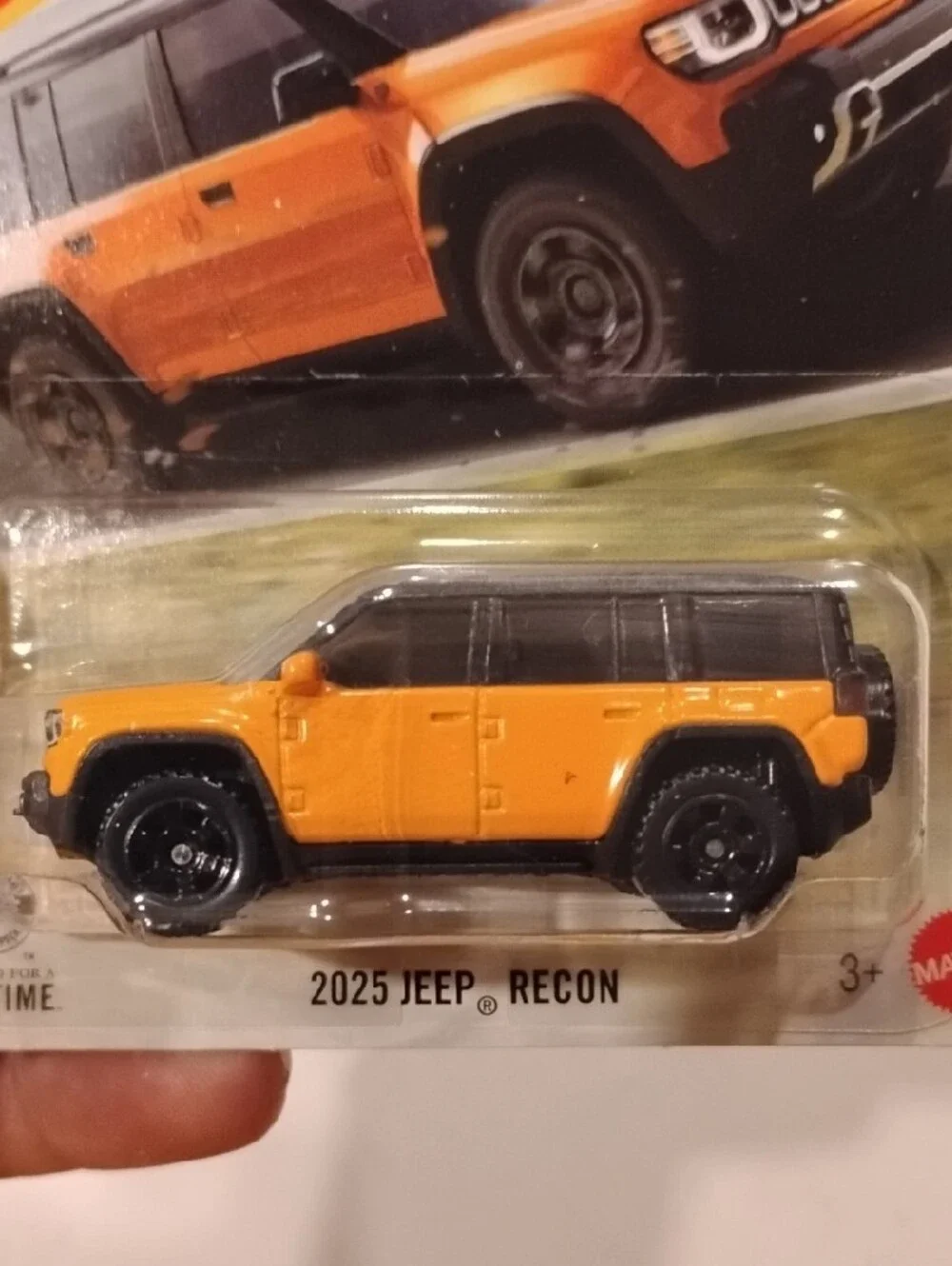 Mattel Matchbox 2025 Jeep Recon Toy Car - Orange and Black